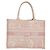 Sac Christian Dior Book Tote en toile rose authentique 211809V - Jerrillo - vue 2