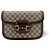 Gucci Horsebit 1955 GG Coated Canvas with Leather Small