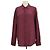 Autre Marque Camicia a maniche lunghe Cassandre in seta bordeaux Saint Laurent