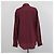 Autre Marque Camicia a maniche lunghe Cassandre in seta bordeaux Saint Laurent - vista 3