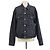 Alexander Wang Alexander Wanf schwarze Denim-Jacke mit Knöpfen