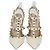Valentino Rockstud Caged Pumps aus cremefarbenem Leder