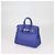 Hermès mala Birkin 25 Hermes em couro Novillo Blue Electric com hardware Palladium - vista 2