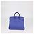 Hermès mala Birkin 25 Hermes em couro Novillo Blue Electric com hardware Palladium - vista 3