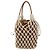 Prada Beige,Camel Macrame Cotton and Leather Medium Noue Bag