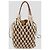 Prada Beige,Camel Macrame Cotton and Leather Medium Noue Bag - view 3
