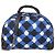 Borsa Bowling Chanel Blue, White Printed Canvas and Caviar Airlines Round Trip
