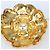 Spilla Camelia Chanel tono oro - vista 5