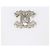 Pendientes Chanel Silver Tone Crystal Push Back - vista 4
