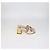Sandali Gucci Slide in pelle rosa chiaro con G intrecciate traforate - vista 3
