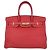 Hermès Borsa Birkin 35 Hermes in pelle Togo Vermillon con hardware dorato