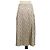 Falda midi plisada Gucci beige de seda con estampado Invite Stamp