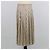 Falda midi plisada Gucci beige de seda con estampado Invite Stamp - vista 3