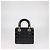 Picca borsa Lady Dior in pelle verniciata nera Cannage Christian Dior - vista 3