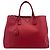 Prada Double Zip Lux Vernice Saffiano Leather Medium
