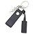 Autre Marque Saint Laurent Black Leather Keyring