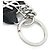 Autre Marque Saint Laurent Black Leather Keyring - view 3