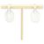 Orecchini a lobo Chanel in argento sterling 925