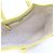 Sac cabas Jimmy Choo en cuir jaune citron - vue 3