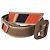 Ceinture Prada en cuir et caoutchouc à logo rayé