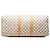 Borsa da viaggio Louis Vuitton Damier Azur Keepall 50 Bianca - vista 3