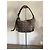 Loewe Anagram Hobo-Tasche Beige Jacquard-Canvas Schwarz Leder - Ansicht 3