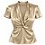 Top in seta Etro con twist frontale - Beige