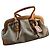 Saco cabas Prada em lona jacquard Corda e couro