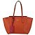 Gucci Borsa Tote Swing Medium in pelle Arancione e Fucsia