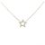 Autre Marque K10 Gelbgold Stern-Diamant-Halskette