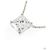 Autre Marque Platin-Diamant-Halskette - Ansicht 3