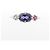Autre Marque Anello ete Au750 Iolite Rubino Labradorite - vista 2
