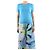 Top Chanel blu e bianco con bordi a contrasto