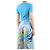 Top Chanel blu e bianco con bordi a contrasto - vista 3