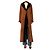 Autre Marque Manteau long en shearling et daim marron - size UK 8