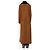 Autre Marque Manteau long en shearling et daim marron - size UK 8 - vue 2