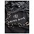 Anine Bing Borsa tote Kate in pelle nera lucida - vista 11