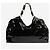 Anine Bing Borsa tote Kate in pelle nera lucida - vista 3