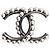 Chanel Spilla CC perle Gunmetal