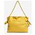 Loewe Clutch Flamenco in pelle nappa gialla - vista 4