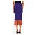Dries Van Noten Gonna midi in mesh stampata blu e arancione - size XS - vista 2