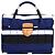 Prada Bolso tote de lona a rayas azules