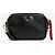 Fendi Mini borsa a tracolla Camera Case in pelle goffrata FF nera e marrone - vista 8