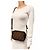 Fendi Mini borsa a tracolla Camera Case in pelle goffrata FF nera e marrone - vista 9