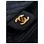 Chanel Medium Classic Double Flap Tasche vintage aus schwarzem Lammleder - Ansicht 8