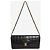 Chanel Borsa a patta East West Chocolate Bar in lambskin nero - vista 2