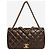 Chanel Bolsa Pondicherry com aba em couro de bezerro envelhecido matelassê marrom 2012 - vista 2