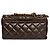 Chanel Bolsa Pondicherry com aba em couro de bezerro envelhecido matelassê marrom 2012 - vista 3