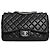 Chanel Borsa a tracolla single flap in pelle matelassé nera 2006