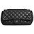 Chanel Bubble Flap Bag 2013 aus Lammleder in Schwarz
